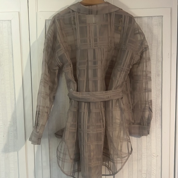 Anthropologie English Factory Sheer Buttondown Blouse size small - Picture 9 of 9